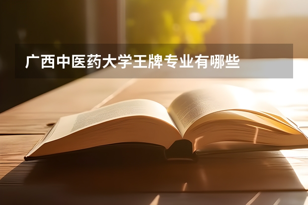 广西中医药大学王牌专业有哪些