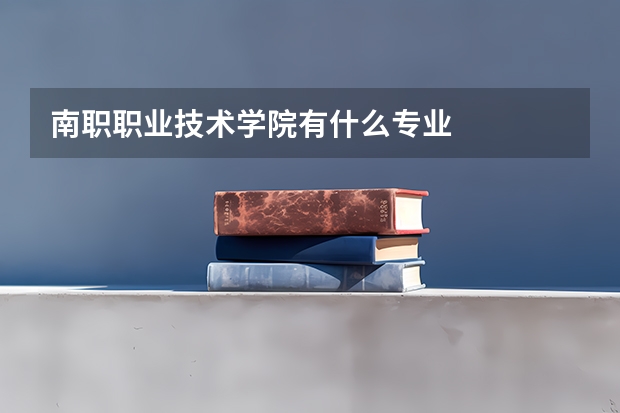 南职职业技术学院有什么专业