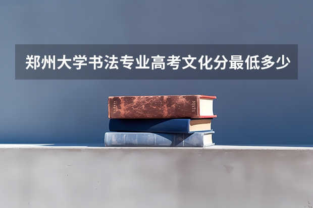 郑州大学书法专业高考文化分最低多少分才可以录取?