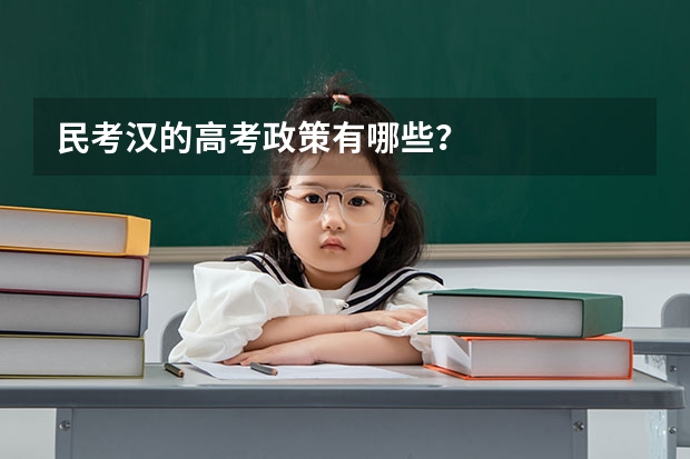 民考汉的高考政策有哪些？