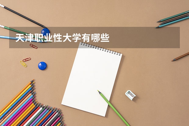 天津职业性大学有哪些