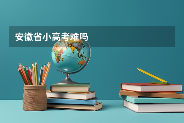 安徽省小高考难吗