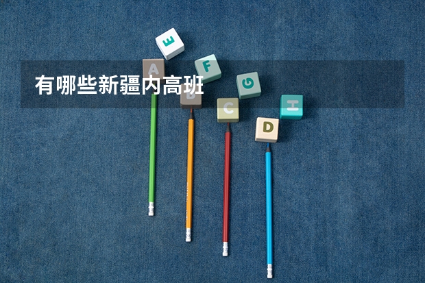 有哪些新疆内高班