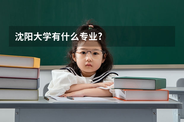 沈阳大学有什么专业?