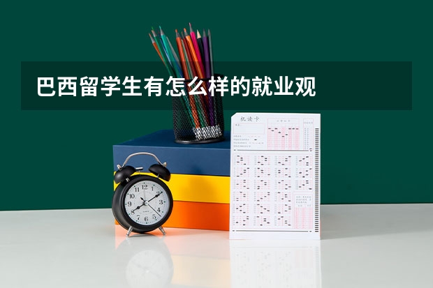 巴西留学生有怎么样的就业观