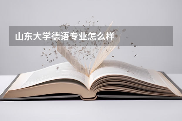 山东大学德语专业怎么样