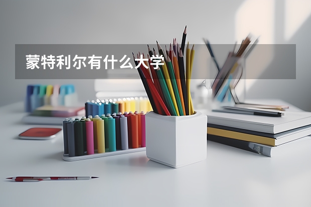 蒙特利尔有什么大学