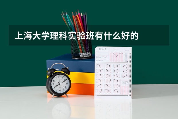 上海大学理科实验班有什么好的