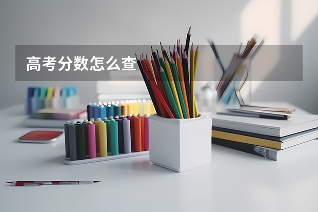 高考分数怎么查