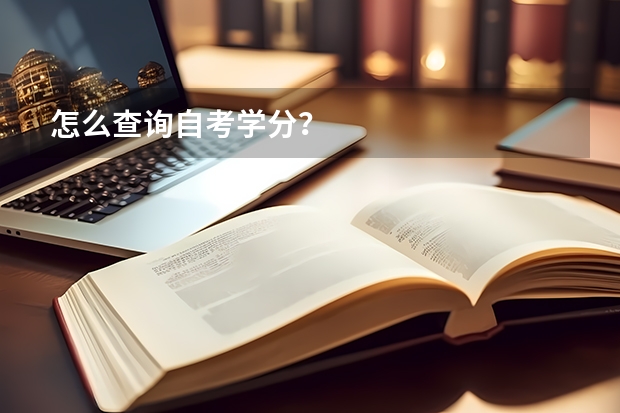 怎么查询自考学分？