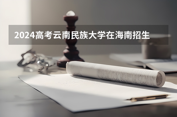 2024高考云南民族大学在海南招生计划