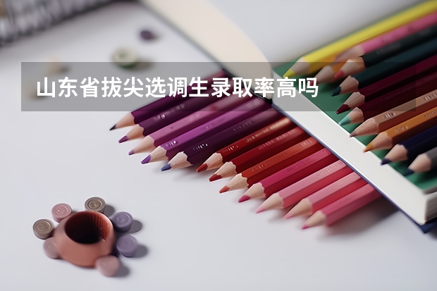 山东省拔尖选调生录取率高吗