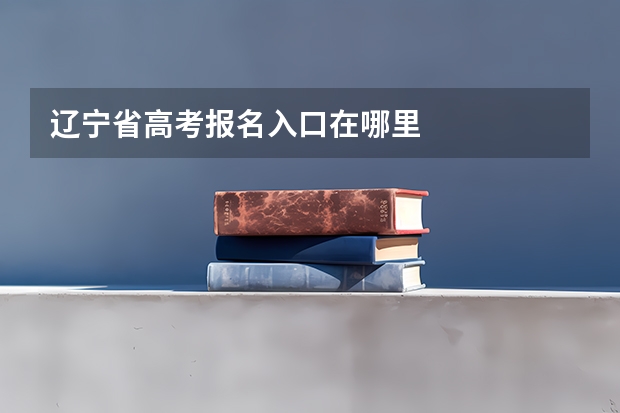 辽宁省高考报名入口在哪里