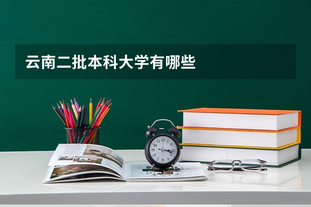 云南二批本科大学有哪些