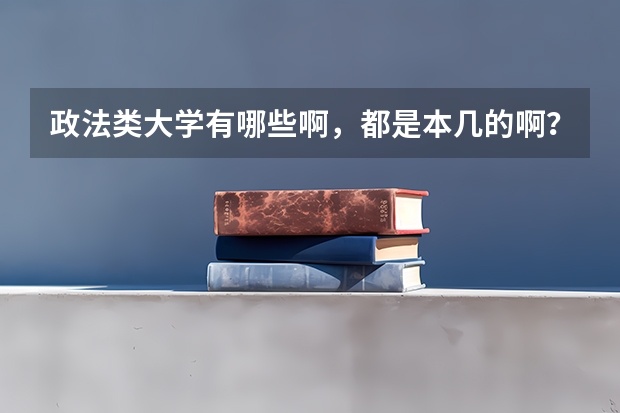 政法类大学有哪些啊，都是本几的啊？不用全部，举有名气的就可以了，在线等！！