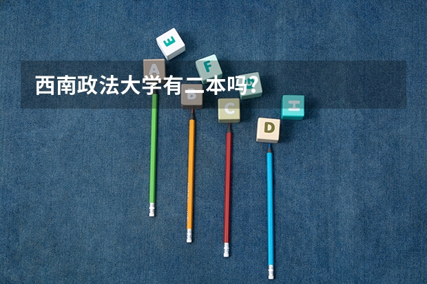 西南政法大学有二本吗?